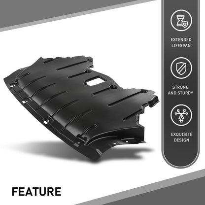 G-PLUS Front Engine Splash Shield Under Panel Compatible with BMW X5 M/Xdrive30i/Xdrive35d/Xdrive35i/Xdrive50i Sport Utility 4-Door 2011-2013 51757233968