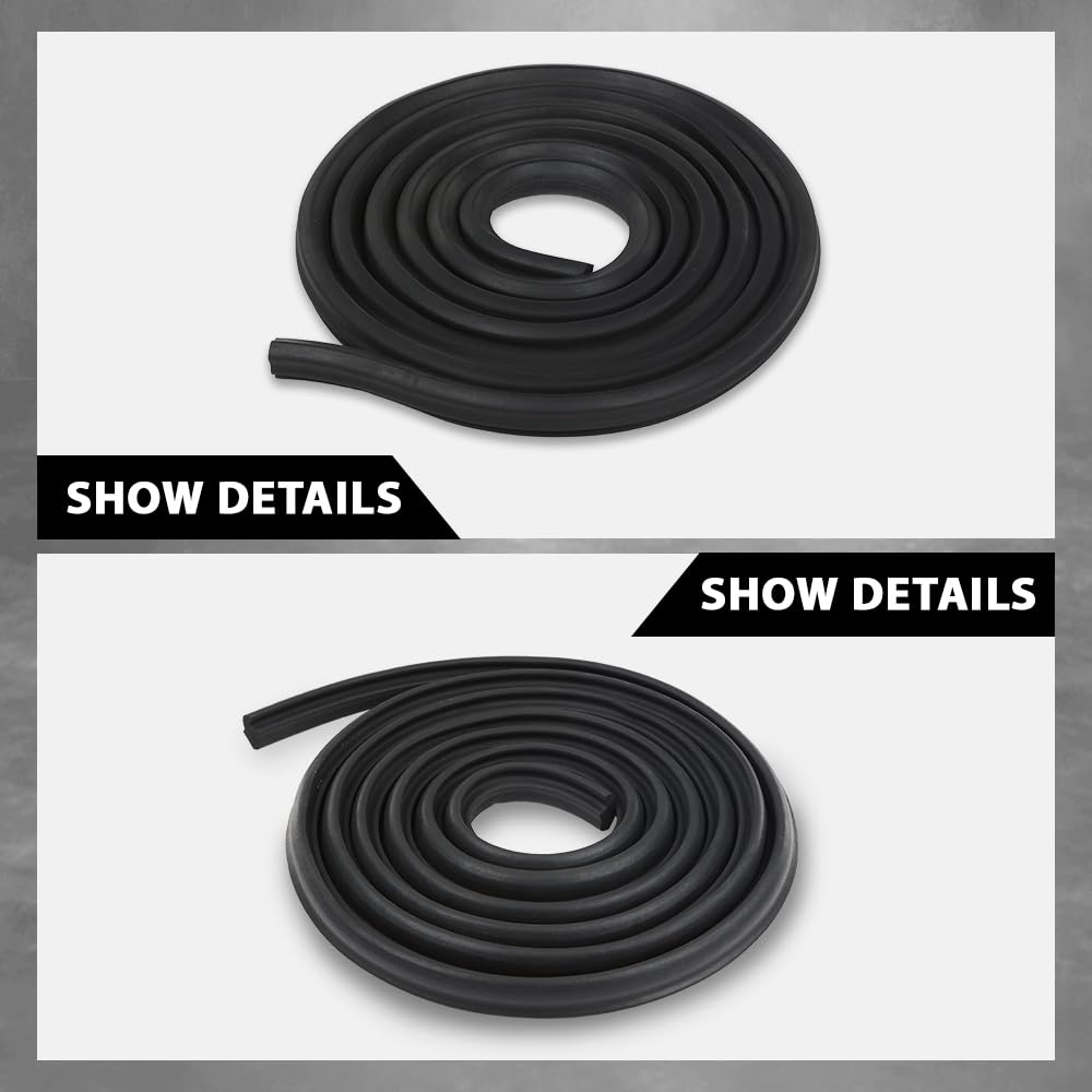 G-PLUS Trunk Seal Weatherstrip Soft Rubber Compatible with Buick 1964-1974,Compatible with Chevy 1962-1974,Fit Olds 1964-1972,Fit Pontiac 1964-1972 Black