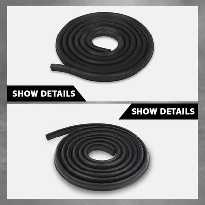 G-PLUS Trunk Seal Weatherstrip Soft Rubber Compatible with Buick 1964-1974,Compatible with Chevy 1962-1974,Fit Olds 1964-1972,Fit Pontiac 1964-1972 Black