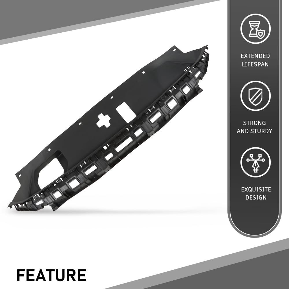 G-PLUS Upper Radiator Support Cover Compatible with Santa Fe 2019-2020 Accessory Black