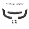 G-PLUS Front Bumper Lip Spoiler Splitter Compatible with 2006-2007 Subaru Impreza WRX STI All Models CS2 Style PP Black Unpainted Front Bumper Lip Dam Chin Splitter Protector