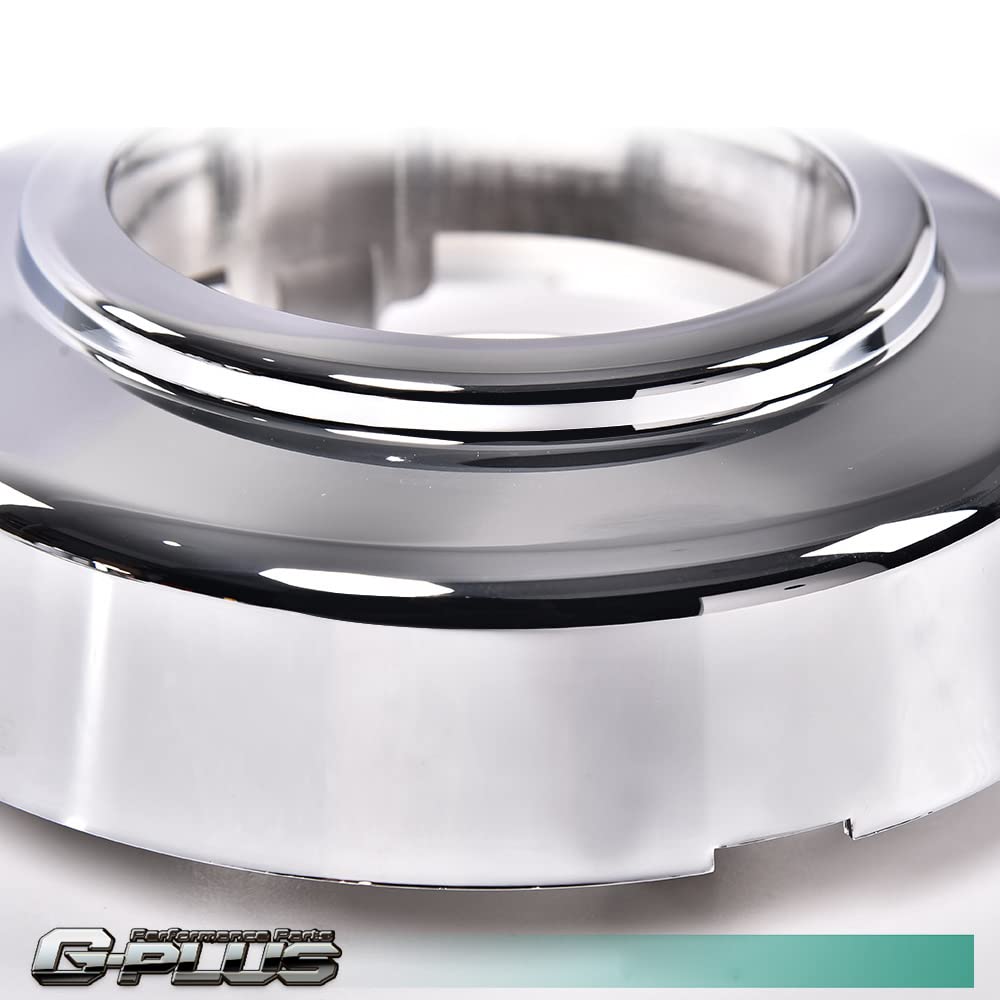 G-PLUS Front Wheel Center Cap Compatible with 94-08 4WD Van E150 E250 E350 F250 F350,Replacement Hub Cap Silver (2Pcs)