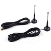 2 Pcs Set Car Magnetic Police Antenna 3-3/4" P71 Compatible for Ford Crown Victoria Impala Charger Explorer Tahoe Black