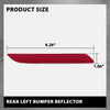 G-PLUS Rear Left Bumper Reflector, Compatible with BMW 320i 328i 328d 335i 428i 430i Base 2012-2017, Driver Side, 63147382233, BM1184100
