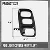 G-PLUS Fog Light Covers Front Driver Left Side Compatible with Honda Odyssey (submodel: Elite, Touring) 2021 2022 2023 2024 71107THRA60, HO1038162 Black