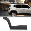 G-PLUS Rear Door Molding Fender Flare Trim Compatible with Jeep Renegade 2015-2021 Fender Flares Wheel Opening Panel Right Side 5VX88LXHAA, CH1505109