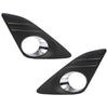 G-PLUS Pair Front Bumper Fog Light Grille Lamp Cover Compatible with Toyota Camry 2012-2014