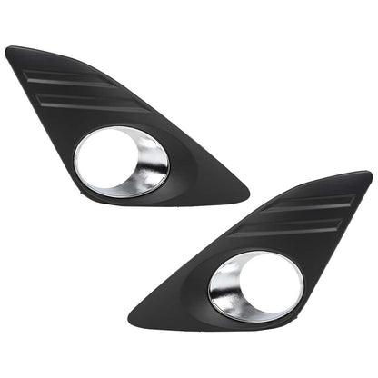 G-PLUS Pair Front Bumper Fog Light Grille Lamp Cover Compatible with Toyota Camry 2012-2014