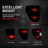 G-PLUS LED Tail Light Rear Brake Lamp Left Compatible with Ford F150 XLT 2021-2023 w/Blind Spot Fit for w/Factory Incandescent Model Red Lens Luces TraserasAssembly