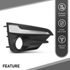 G-PLUS Fog Light Trim Driving Lamp Front Passenger Right Side Compatible with Subaru Impreza 2017-2019,Fit For Models with Chrome Trim 57731FL040, SU1039113