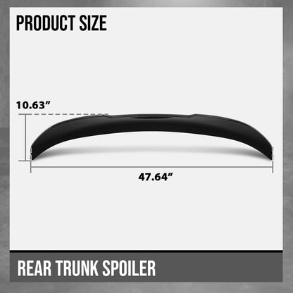 G-PLUS Rear Trunk Spoiler Wing Compatible with BMW E90 3 Series All Sedan Models 2006-2011, Fit BMW M3 Sedan Models 2008-2011, Not Fit 2-Door Convertible/2-Door Cou Gloss Black