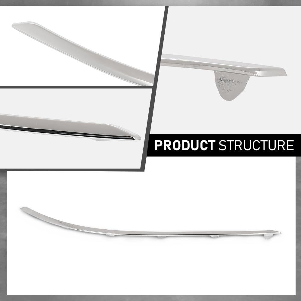 G-PLUS Front Bumper Trim Molding Left +Right Compatible with Benz C250 Base Coupe 2-Door 2012-2015,A2048853721