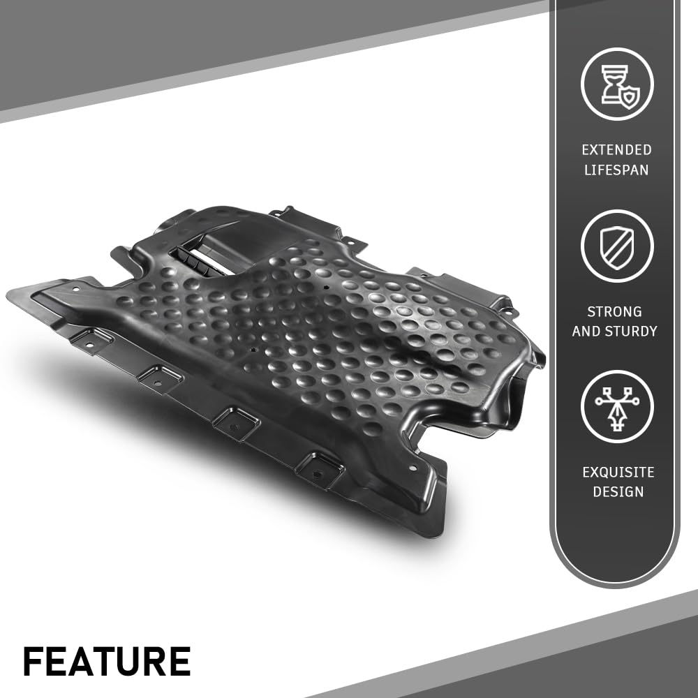 G-PLUS Engine Splash Shield Front or Rear Compatible with 2017-2021 Benz C300 4Matic Rear, Convertible/Coupe, All Wheel Drive 2055240200