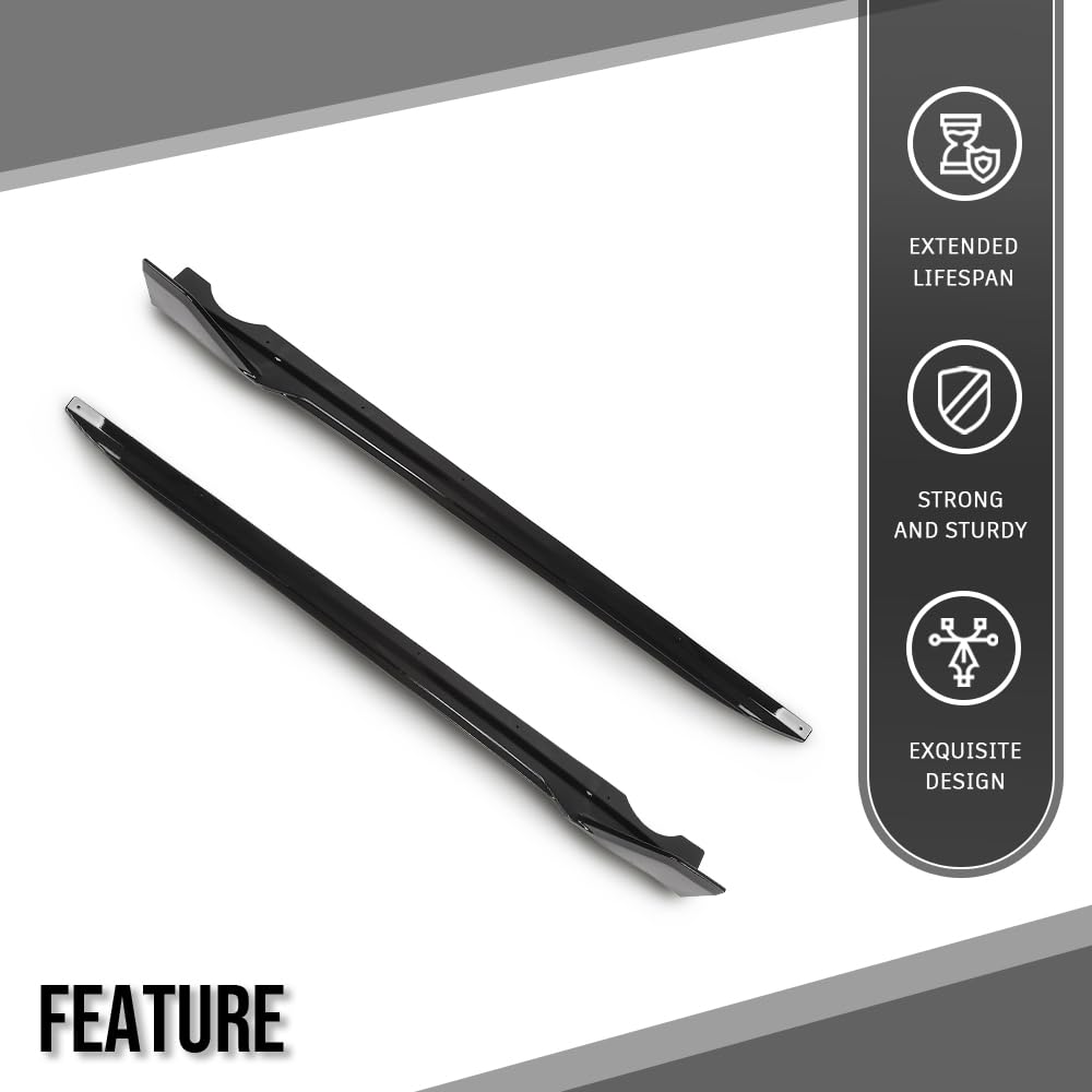 G-PLUS Side Skirts Extension Rocker Panels Compatible with BMW G05 X5 LCI 2019 2020 2021 2022 2023 2024 2025 M Sport Only, Not Fit M Competition, Glossy Black