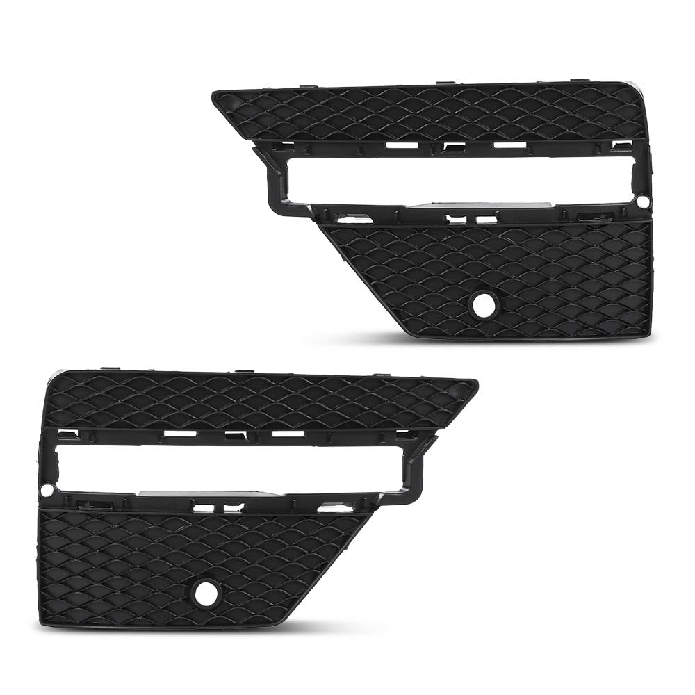 G-PLUS Front Bumper Fog Light Grill Covers Driver and Passenger Side Compatible with Benz ML250 ML350 ML400 ML550 4Matic Base 2012-2015 MB1039185 MB1038185 1668852922 1668852822
