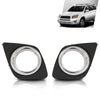 G-PLUS Front Bumper Fog Light Cover Trim Bezel Pair Compatible with Toyota RAV4 2009-2012 521270R040, 521280R040