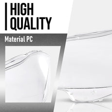 G-PLUS Headlight Lens Cover for Benz CLS W218 CLS350 CLS500 CLS550 2010-2014 Clear Additional Angle