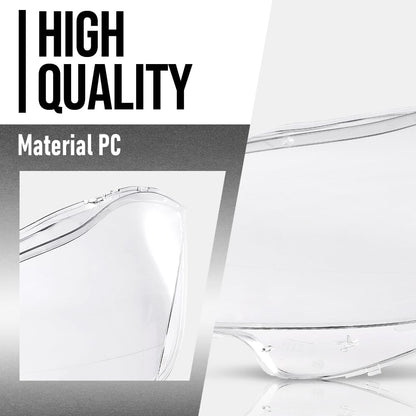 G-PLUS Headlight Lens Cover Compatible with Benz CLS W218 CLS350 CLS500 CLS550 2010 2011 2012 2013 2014 Left & Right Front Headlamp Lens Cover Clear