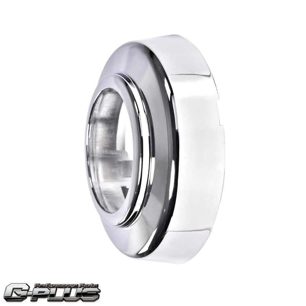 G-PLUS Front Wheel Center Cap 1 Piece Compatible with 1994-2008 4WD Van E150 E250 E350 F250 F350 Chrome Hub Cap