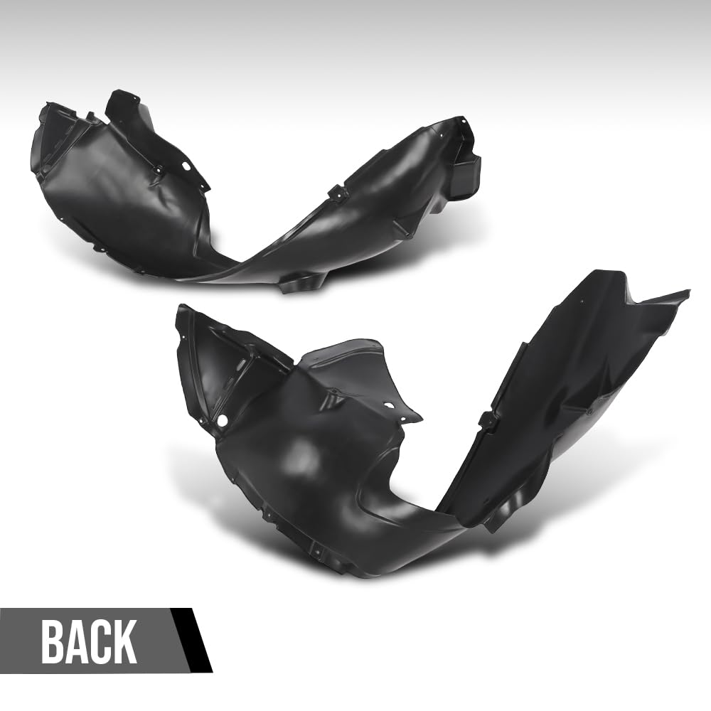 G-PLUS Front Inner Fender Liner LH+RH Fit Buick Encore Sport Touring 2016, Fit Buick Encore (submodel: Base, Convenience, Leather, Premium) 2013-2016 42454596, 95422561 Black