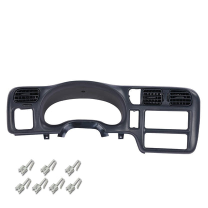 G-PLUS Dash Trim Bezel Cover Dark Gray Compatible with Chevy Blazer S10 GMC Jimmy S15 Sonoma 1998 1999 2000 2001 2002 2003 2004 (Not Fit Double Din)