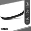 G-PLUS Rear Trunk Spoiler Wing Compatible with BMW F80 M3 Sedan All Model 2015 2016 2017 2018, Not Fit Convertible Models or GT or Wagon Model Gloss Black