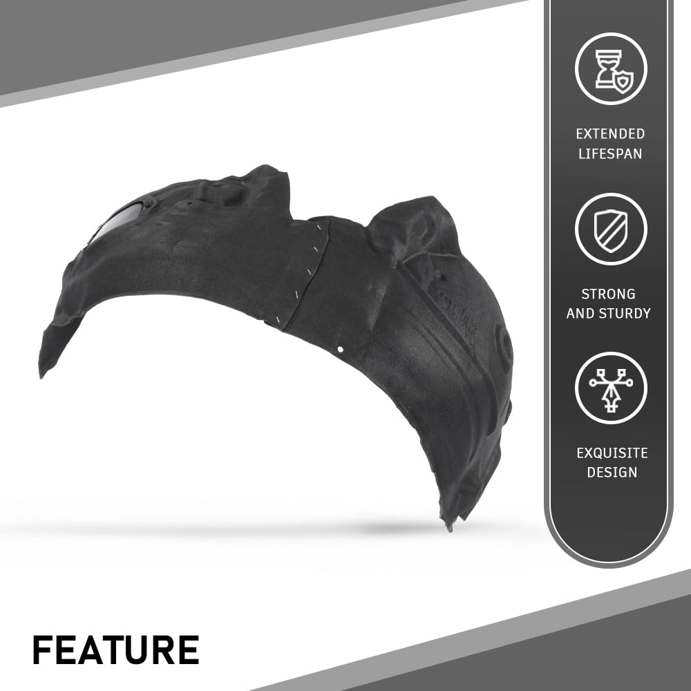 G-PLUS Front Left Fender Liner Inner, Compatible with Audi A6 A6 Quattro 2012-2017/ S6 2013-2017, Driver Side, 4G0821133D, AU1248132
