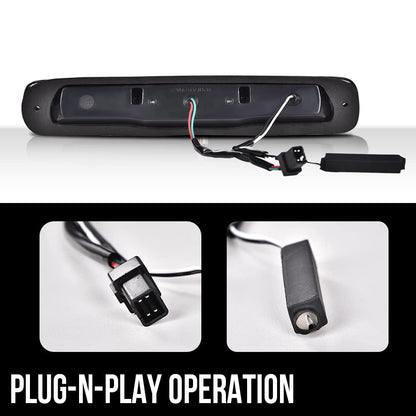G-PLUS LED Third TailType X Brake Light High Mount Stop Lamp Reverse Light Turn Signal Light Compatible with Chevy Silverado/GMC Sierra 1500 2500 3500 & HD Models 1999-2006 5978318 16525205 Clear Lens