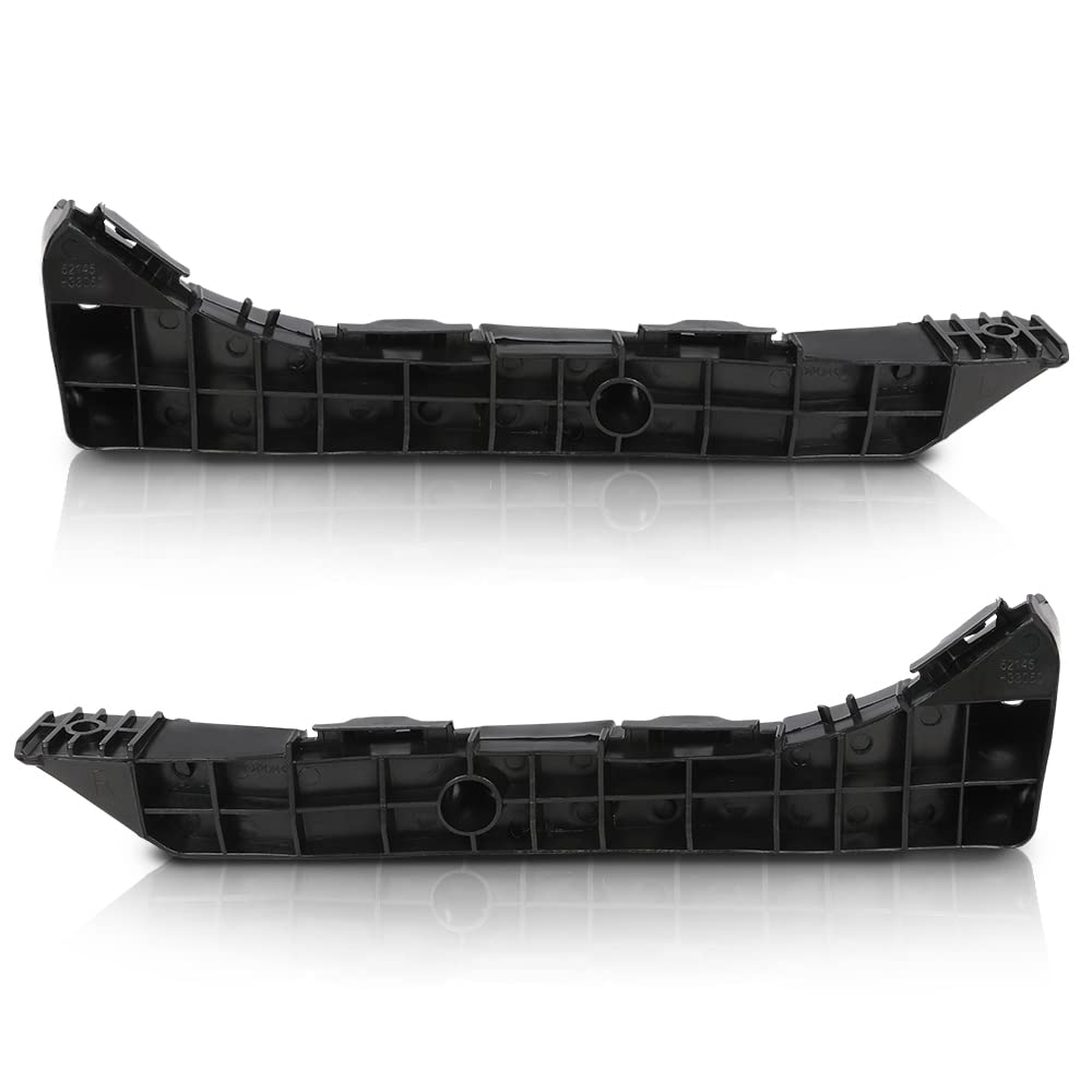 G-PLUS Bumper Bracket Front 2pcs Compatible with LX ES350 Base 2007-2012 Front Left Driver and Right Passenger Side Bumper Support Bracket Set 5214533050 LX1043107 5214633050 LX1042107 Black