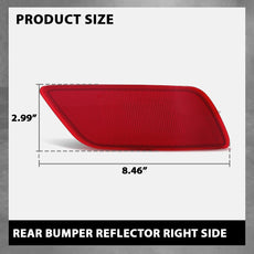 G-PLUS Rear Bumper Reflector for Subaru Forester 2019-2024 Right Close-up View