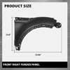G-PLUS Front Right Fender Panel Compatible with Evoque 2012-2018 Black