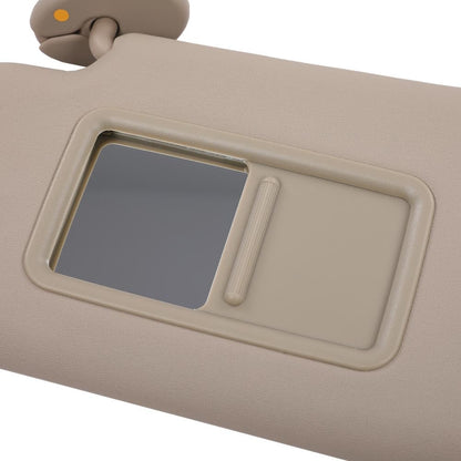 G-PLUS Left Driver Side Sun Visor Beige w/Vanity Light Compatible with Toyota Highlander 2008-2013 743200E050E0, 743200E051E0, 7432048180E1