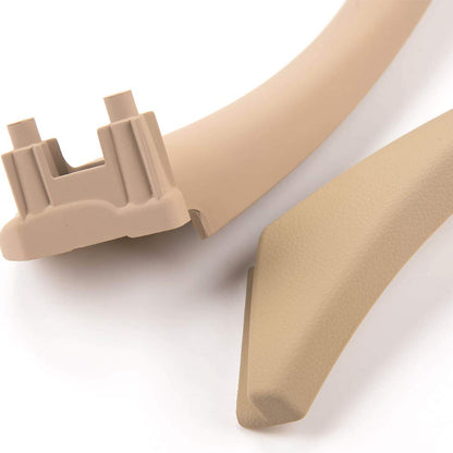 G-PLUS Compatible for BMW E90 3-Series 318 320 325 330 335 Sedan Beige Front Rear Right Side Inner Door Panel Handle + Door Pull Outer Trim Cover