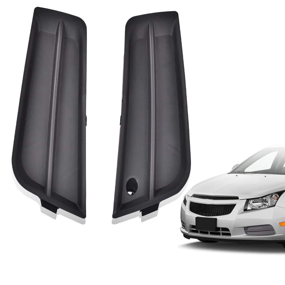 G-PLUS Front Bumper Fog Lamp Cover Compatible with 2011-2014 Chevy Cruze Eco/LS/LT/LTZ Replacement for Fog Light Cover/Fog Lamp Bezel Trim Frame 94831150 GM1039130 94831149 GM1038130