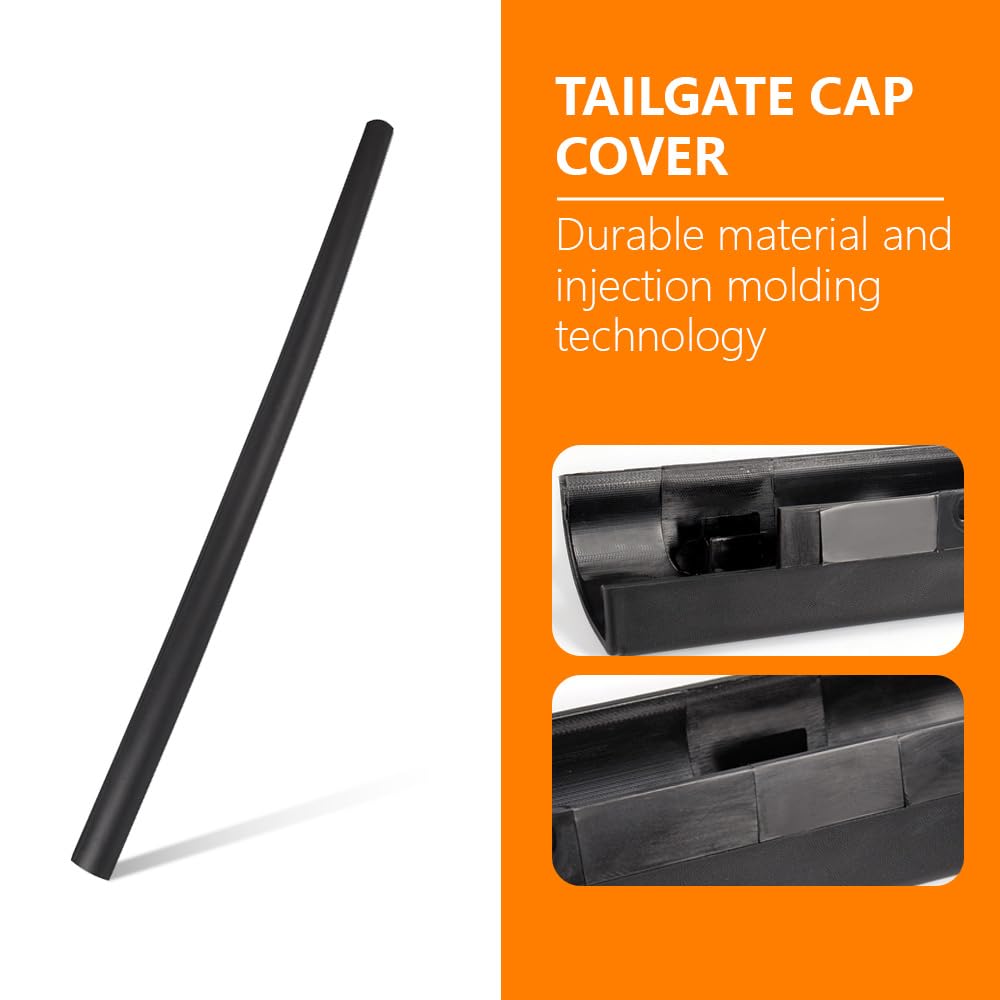 G-PLUS Tailgate Cap Compatible with Ford F250 F350 F450 Super Duty 1999-2007 Molding Protector Top Cover, 2C3Z9940602AAA, FO1904103 (NOT Fit Integrated Step Tailgate Models)