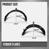 G-PLUS Fender Flares Front & Rear 4Pcs Compatible with Chevy Corvette C3 1968-1979 Black