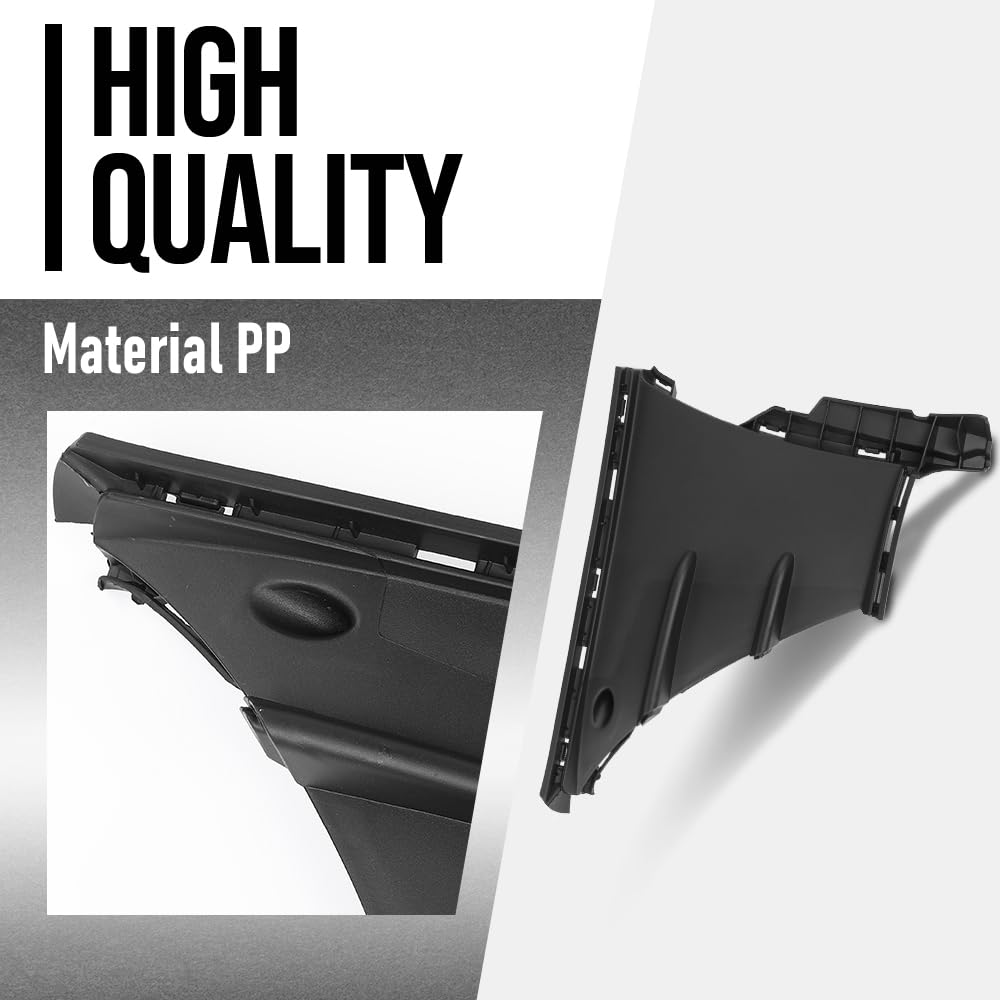 G-PLUS Front Left Side Lower Bumper Air Shield Compatible with Benz A220 & A35 AMG 2019 2020 2021 2022 With AMG Package 1778853803, MB1038211 Black