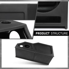 G-PLUS 12" Center Console Subwoofer Box for Chevy GM Crew Cab 2014-2018 Black Product Details