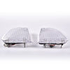 G-PLUS 1Pair Amber LED Turn Signal Lights Compatible with Kenworth 2008 & Older K300 T300 T330 T600 Front LH & RH Side Marker Turn Signal Corner Lights Parking Lights Assembly K256-509 P54-1038 White