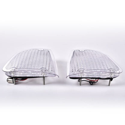 G-PLUS 1Pair Amber LED Turn Signal Lights Compatible with Kenworth 2008 & Older K300 T300 T330 T600 Front LH & RH Side Marker Turn Signal Corner Lights Parking Lights Assembly K256-509 P54-1038 White