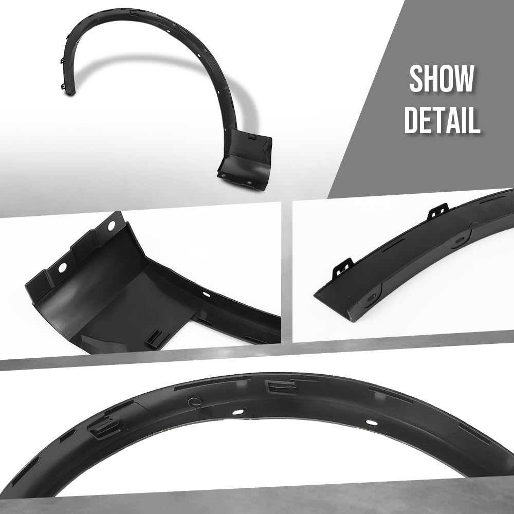 G-PLUS Fender Trim Front Right Compatible with BMW X3 2011-2017 Fit BMW X4 xDrive28i 2015-2018 / xDrive35i 2015-2016 51777210082, BM1291108 Black
