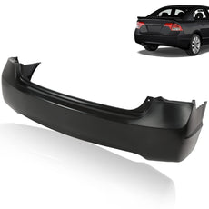 G-PLUS Rear Bumper Cover for Honda Civic Sedan 2006-2011 Black Front View