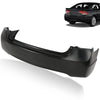 G-PLUS Front Rear Bumper Set & Front Grille & Front Bumper Lip Compatible with Honda Civic 4Dr Sedan 2016-2021, Not Fit Type-R Models, Black