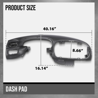 G-PLUS Dash Pad Bezel Graphite Compatible with Ford F150 /Ford Expedition 1997-2003 Graphite gray