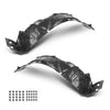 G-PLUS Front Fender Liner Set w/Clips Compatible with Acura RSX 2002-2004 AC1248105, AC1249105 Black