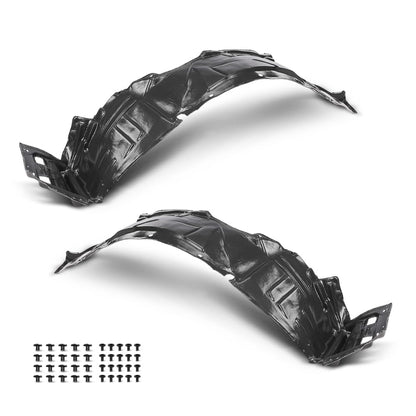G-PLUS Front Fender Liner Set w/Clips Compatible with Acura RSX 2002-2004 AC1248105, AC1249105 Black