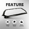 G-PLUS Front Upper Grille Outer Frame Surround Compatible with Toyota Tacoma 2016-2022 Matte Black