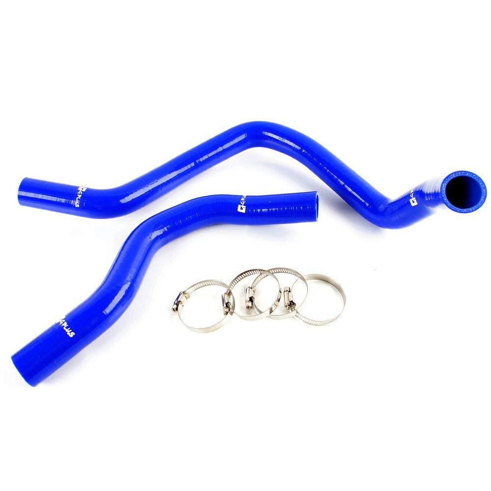 G-PLUS Silicone Radiator Coolant Hose Pipe Kit Clamps Compatible With 1988-1991 Honda Civic Crx Sir VT EE8 EE9 EF8 EF9 B16A,Blue