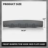 G-PLUS Front Bumper Tow Hook Skid Plate Compatible with LR4 Discovery 4 2014-2016 Gray