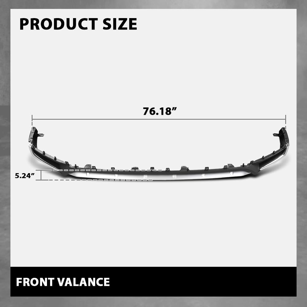 G-PLUS Front Lower Bumper Valance Panel Compatible with LX RX350 RX450h RX350L RX450hL 2020-2022,Fit Model With F Sport Package 521020E030, LX1095104 Textured Chrome Black